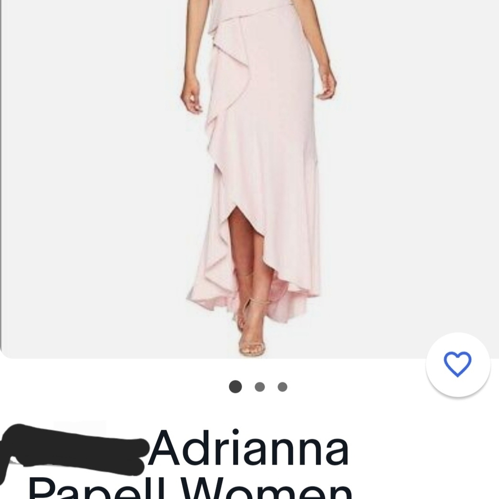 Adrianna Papell Blush High-Low Skirt